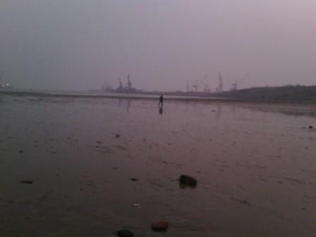 岸灘測量（中海達華星A10+單波束HY1601）