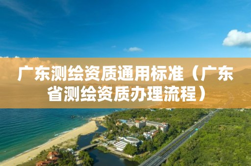 廣東測繪資質通用標準（廣東省測繪資質辦理流程）