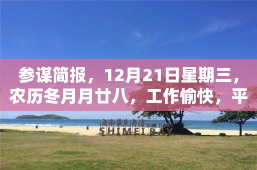 參謀簡報，12月21日星期三，農歷冬月月廿八，工作愉快，平安喜樂