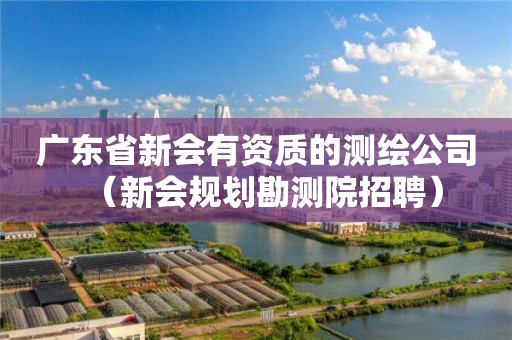 廣東省新會有資質的測繪公司（新會規劃勘測院招聘）