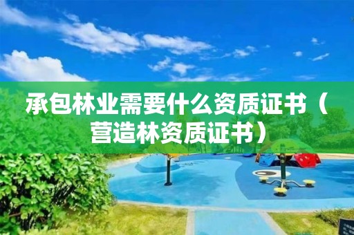 承包林業需要什么資質證書（營造林資質證書）