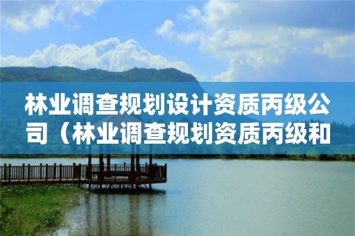 林業(yè)調(diào)查規(guī)劃設(shè)計資質(zhì)丙級公司（林業(yè)調(diào)查規(guī)劃資質(zhì)丙級和乙級的區(qū)別）