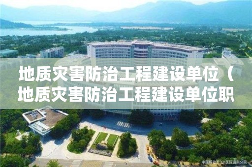 地質災害防治工程建設單位（地質災害防治工程建設單位職責）