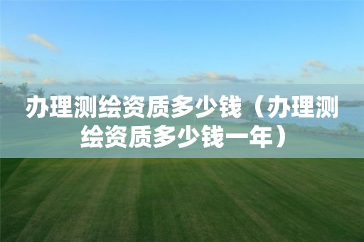 辦理測繪資質多少錢（辦理測繪資質多少錢一年）